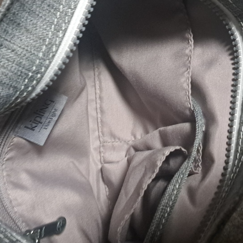 Kipling Gray Crossbody Bag. Unique.  #1      12x8 - Picture 5 of 6